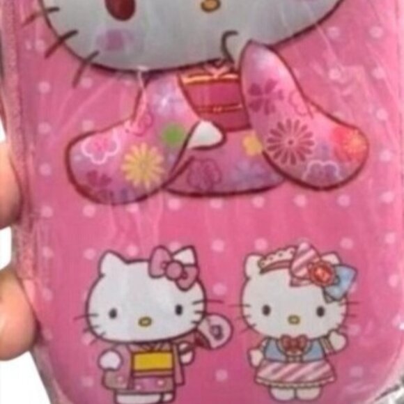 Hello Kitty Pink Glasses Case With Floral Design & Character Prints NWOT - Picture 2 of 12